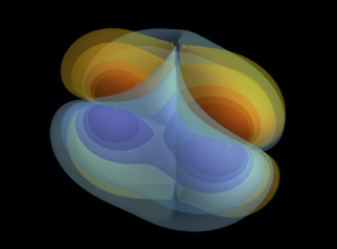 Simulation of the binary black hole merge