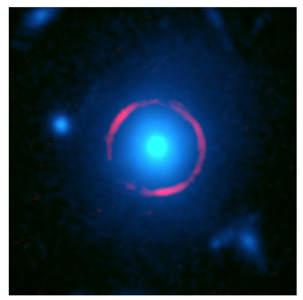 A gravitationally-lensed galaxy